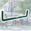 PFSLKXM Striscia di protezione per canestro da basket, anticollisione e anti-UV | Protezione universale per cerchioni ammortizzante, protezione per bordi del tabellone per interni/esterni