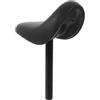 OIDANCLE Sella per Reggisella Integrato 7/8 Pollice Nera | Acciaio Inox e Spugna, Forma Ergonomica Sagomata, per Bicicletta e Glider