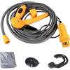 Generico Soffione doccia da esterno, kit doccia da campeggio,Soffione da campeggio Plug And Play - Soffione doccia commutabile 12V, pompa doccia per escursionismo, pulizia autolavaggio, pressione 'acqua regola