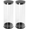 DECHOUS 2 Pezzi Tubo per Palline da Golf in PVC, Portatile Elegante | Organizzazione Ordinata, Design Rotondo e Resistente, per Sacca da Golf e Campo Pratica
