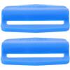 SHINEOFI 2 Pezzi Fibbia Tri-Glide Clip Laterale Blu in Plastica | Regolatore Cintura Antiscivolo in Acciaio Inox e Plastica, Adatto per Sub Tecnici e Istruttori Immersione