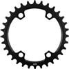 Todikaper Corona singola 36T per guarnitura M5100 corona singola 36T (32T) | Alluminio lavorato a CNC, struttura leggera, opzione 34T, finitura nera, resistente ai graffi