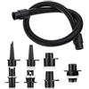 TourKing Kit adattatore e tubo flessibile per barca gonfiabile, 7 ugelli, tubo da 100 cm/1 m, ricambio pompa ad aria, adattatore pompa per kayak, tavola gonfiabile per stand up paddle, barca, tenda