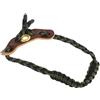 Rengue Fionda da Polso per Regolabile Cordone Intrecciato | Corda in Nylon con Pelle Finta, Accessorio per Balestra Mimetica, Impugnatura Ergonomica Verticale, 23.6 Pollici
