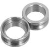 MOBUTOFU 2 Pezzi Anelli Guida in Acciaio Inox 8mm per Canne da Spinning | Cuscinetti di Precisione, Finitura Lucida, Sostituzione Rapida, per Pesca in Mare e Montaggio Fai da Te
