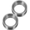HOMOCONO 2 Pezzi Anello Guida Canna da Pesca in Acciaio Inox, 8mm Argento | Riduce Grovigli, Scorrimento Fluido, per Riparazione Canna e Punte, Uso Mare