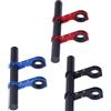 HOMOCONO Estensore per Manubrio Bici in Fibra di Carbonio 20cm Nero | Supporto Doppio per Luci e Action Cam, Leggero e Salvaspeso, per Bici da Strada e Mountain Bike