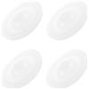iplusmile Silicone Guarnizione 4 Pezzi Borraccia Termica | Tenuta Ermetica, Tappo Anti-goccia in Silicone Bianco, Viaggio e Zaino, Studenti e Viaggiatori