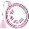 Sonkoloro Smart Fitness Hoop - Hula Hoop con fascia in vita, per adulti e principianti, silenzioso, per dimagrire, con palla pesi e gommini, non cade (rosa)