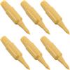 HAKIDZEL 6 Pezzi Set Tee da Golf in Plastica Oro Resistente e Leggero | Struttura a Bassa Resistenza, per Driver e Ferri, per Donne e Istruttori di Golf