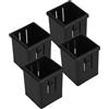 OUNONA 4 Pezzi Manicotto Interno Cavo Nere 50mm-40mm | PP e Pa, Inserto per Tubi Cavi, Protezione Usura, per Power Rack e Manutenzione Palestra