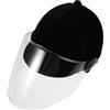 ULTECHNOVO Nero Casco da Equitazione in Velluto e Plastica per Uomini e Donne | Protezione Completa del Capo, Stile Minimale e Intramontabile, Adatto a Ciclismo e Pratica Salto Ostacoli