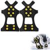 Zolara Spikes per scarpe, 10 denti, taglia M, colore nero | Tacchetti per scarpe invernali, 20 x 13 cm, ramponi per scarpe sportive, scarpe da trekking, stivali