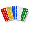 Jadesiegel Set di 5 adesivi riflettenti in 5 colori: giallo, argento, rosso, blu e verde, ad alte prestazioni per auto, bicicletta, passeggino e zaino, resistenti alle intemperie e autoadesivi per la massima