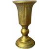 Vaso Con Piedistallo Dorato In Stile Antico Con Base A Piedistallo,