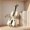Modello di Violino Decorativo con Supporto Versatile Violino in Miniatura con