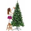 BAKAJI Albero di Natale 210cm Canadese Verde con 683 Punte Folto Decorazione Foltissima