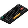Selius Tastiera meccanica, layout 75%, colore nero - Tasti sostituibili a caldo in PBT - Struttura in alluminio - Wireless, USB-C, Bluetooth 2.4 GHz