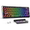 Selius Tastiera da gaming, colore scuro - Compatta (60%) - Frequenza di polling di 8000 Hz - Composito in fibra di carbonio