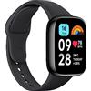 Xiaomi Redmi Watch 3 Active, Display LCD 1.83, Telefonate Bluetooth, Monitoraggio della SpO2 e Frequenza Cardiaca, Resistenza all'Acqua 5ATM, Autonomia di 12 giorni, 100+ Modalità Fintness, Nero