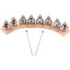 8 Note Campane A Mano Diatoniche Educazione Strumento A Percussione Legno Di