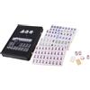 1 set 144 piastrelle mini portatile mahjong cinese set di giochi di carte
