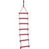 bambino appeso altalena sedile corda arrampicata scala playhouse giardino gioco