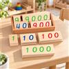 Puzzle Numerico in Legno 1-9000 Ecologico per Studio Domestico