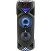 Xtreme Videogames Xtreme Speaker Cyborg Wireless BT Cilindrico 30W RMS Nero con Microfono, Funzione TWS, Luci LED e Batteria Ricaricabile, Ingresso USB/AUX/SD/TF - 1 Unità