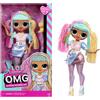 LOL L.o.l. surprise! omg™ doll - bambola fashion da 28cm - capelli radicati, outfit fashion, stile unico e accessori alla moda