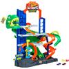 Hot wheels city, pista e playset mega garage del t-rex