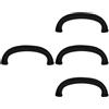 4Pcs Violin Rubber C Clip Waist Protector Durable Replacement Parts Black