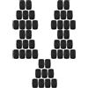 Black Rubber Guitar Stand Foot Protector Non Slip Reusable Leg Pad for Home Use