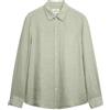 Marks & Spencer Uomo Camicia vestibilità Regolare in Puro Lino - Traspirante