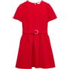 Marks & Spencer Abito Skater Mini con Maniche a Sbuffo e Cintura