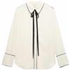 Marks & Spencer Camicia con Papillon e Profili a Contrasto