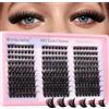 WENDY LASHES Ciuffetti Ciglia 100D 0,07mm D Mix 9-16mm Cluster DIY | Extension Ciglia finte morbide dal volume russo effetto naturale, ciuffetti singoli semplici da applicare comodamente a casa