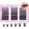 WENDY LASHES Ciuffetti Ciglia 60D 0,07mm D Mix 9-16mm Cluster DIY | Extension Ciglia finte morbide dal volume russo effetto naturale, ciuffetti singoli semplici da applicare comodamente a casa