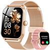 taopodo Smartwatch da donna con funzione telefonica, touch screen da 1,83", fitness tracker, 120+ modalità sportive, IP68, impermeabile, smart watch con frequenza cardiaca, monitor del sonno, contapassi, per