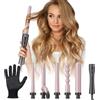 ELEHOT-Store Ferro Arricciacapelli 5 in 1, Ferro Arricciacapelli Professionale con Diversi Diametri, Rivestimento in Ceramica, Riscaldamento Rapido, Temperatura Regolabile, Crea Ricci Grandi e Piccoli