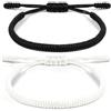 Aucuu Portafortuna Braccialetto, Braccialetti Intrecciati, Braccialetti Amicizia Intrecciati, Tibetano Amicizia Corda Bracciale, Bracciali Fatto a Mano, Bracciale Regolabile per Donne Uomo Bambini
