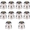 Baoblaze 10x Adattatore per attacco luce B22 a E27, convertitore per attacco lampada, convertitore per portalampada alogena, da avvitare