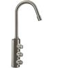 Rubinetto 3 vie acciaio inox Elvo Colore Nikel Spazzolato