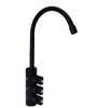 Rubinetto 3 vie acciaio inox Elvo Colore Nero Opaco