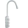 Rubinetto 3 vie acciaio inox Elvo Colore Bianco
