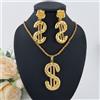 YM Set di gioielli per le donne orecchini placcati in oro rame collana dollari ciondolo elefante gioielli per feste di matrimonio regalo classico alla moda