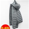 NONE 2024 Cappotto invernale da uomo Moda con cappuccio Piumini d'anatra bianca Plus Size Piumino ultraleggero Parka portatile slim down