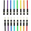 LUOHONGDA 10 pz 1 P Super Morbido Silicone Dupont Cavo Per Arduino 5/10 cm 20 cm 2.54mm Passo Maschio Femmina Dupont Jumper Wire 22/24AWG Piastra Oro