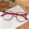 CCspace Occhiali da vista colorati Cat Eye anti luce blu alla moda Montatura da donna Occhiali ottici trasparenti retrò Occhiali da vista personalizzati # 301922