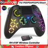 bonacell Gamepad per PS5/PS4/Slim/Pro/PC Controller Joystick Wireless RGB con Impugnatura da Gioco 6 Assi Dual Shock Marco/Turbo Touchpad Controllo di Gioco